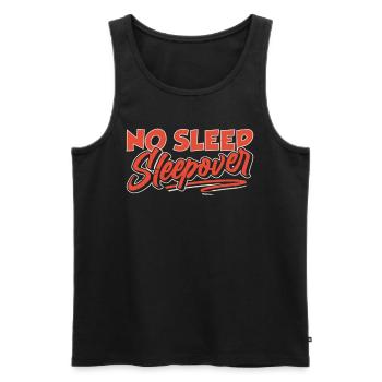 No sleep sleepover overnight stay - Men's Premium Organic Tank Top - black - Front - AI Model Male 178 light (178cm)