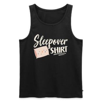 Soirée pyjama Soirée de chemise Nuit - Débardeur bio Premium Homme - noir - Devant - Michal (187cm)