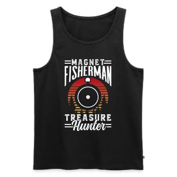 Magnetfischer Schatzsucher Magnet Magnetfischen - Männer Premium Bio Tank Top - Schwarz - Vorne - AI Model Male 178 light (178cm)