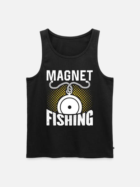 Magnet fishing Magnet - Men's Premium Organic Tank Top - black