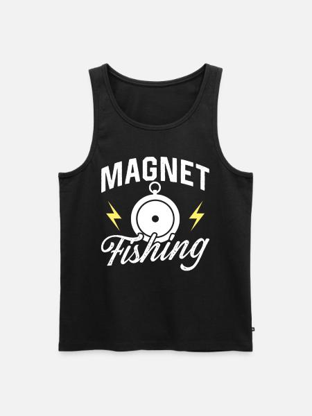 Magnet fishing Magnet - Men's Premium Organic Tank Top - black
