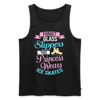 Eiskunstlauf Eisläufer Schlittschuhe Eislaufen - Männer Premium Bio Tank Top - Schwarz - Vorne - Michal (187cm)
