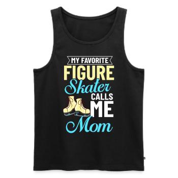 Eiskunstlauf Eisläufer Schlittschuhe Eislaufen - Männer Premium Bio Tank Top - Schwarz - Vorne - Michal (187cm)