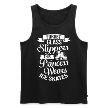 Eiskunstlauf Eisläufer Schlittschuhe Eislaufen - Männer Premium Bio Tank Top - Schwarz - Vorne - Michal (187cm)