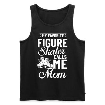 Eiskunstlauf Eisläufer Schlittschuhe Eislaufen - Männer Premium Bio Tank Top - Schwarz - Vorne - Michal (187cm)