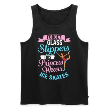 Eiskunstlauf Eisläufer Schlittschuhe Eislaufen - Männer Premium Bio Tank Top - Schwarz - Vorne - Michal (187cm)