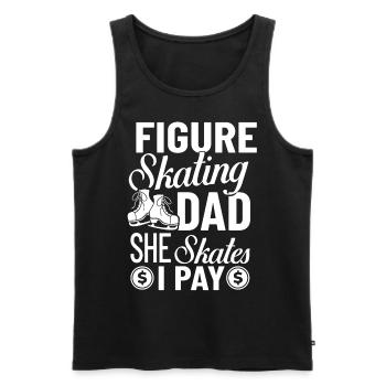 Eiskunstlauf Eisläufer Schlittschuhe Eislaufen - Männer Premium Bio Tank Top - Schwarz - Vorne - Michal (187cm)