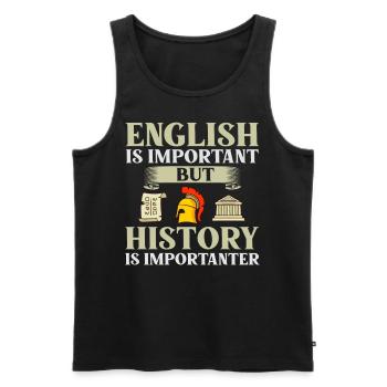 Geschichte Lehrer Lektion Professor Historiker - Männer Premium Bio Tank Top - Schwarz - Vorne - AI Model Male 178 light (178cm)