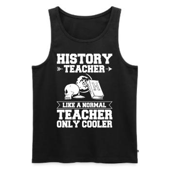 Geschichte Lehrer Lektion Professor Historiker - Männer Premium Bio Tank Top - Schwarz - Vorne - AI Model Male 178 light (178cm)