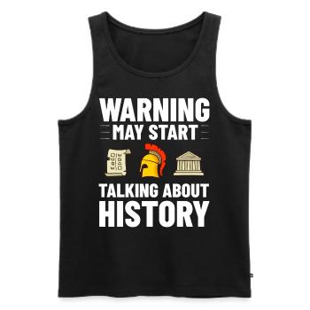 Geschichte Lehrer Lektion Professor Historiker - Männer Premium Bio Tank Top - Schwarz - Vorne - AI Model Male 178 light (178cm)