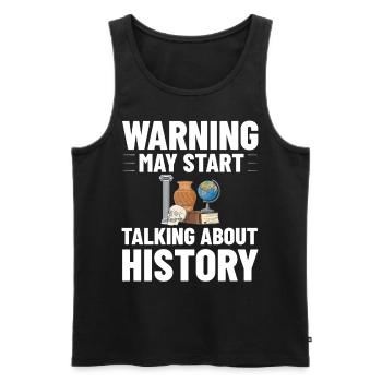 Geschichte Lehrer Lektion Professor Historiker - Männer Premium Bio Tank Top - Schwarz - Vorne - AI Model Male 178 light (178cm)