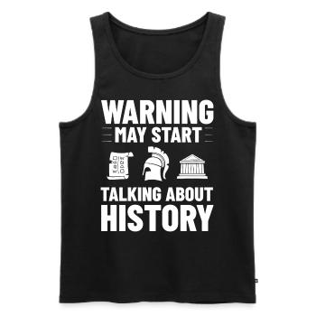 Geschichte Lehrer Lektion Professor Historiker - Männer Premium Bio Tank Top - Schwarz - Vorne - AI Model Male 178 light (178cm)