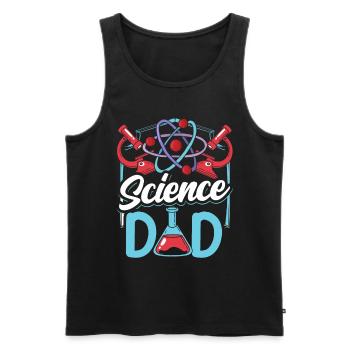 Science Papa Science Team Scientifiques - Débardeur bio Premium Homme - noir - Devant - Michal (187cm)