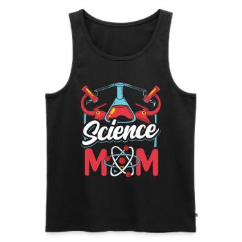 Science Mama Team Science Scientifiques - Débardeur bio Premium Homme - noir - Devant - AI Model Male 178 light (178cm)