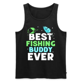 Best Fishing Buddy Fishing Friend Fishing Fishing - Men's Premium Organic Tank Top - black - Front - Michal (187cm)