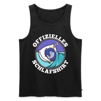 Offizielles schlafshirt Pinguin - Männer Premium Bio Tank Top - Schwarz - Vorne - Michal (187cm)