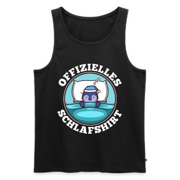 Offizielles schlafshirt Pinguin - Männer Premium Bio Tank Top - Schwarz - Vorne - Michal (187cm)