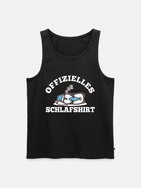 Official Sleeping Shirt Penguin - Men's Premium Organic Tank Top - black