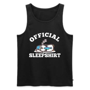 Official sleepshirt penguin - Männer Premium Bio Tank Top - Schwarz - Vorne - Michal (187cm)