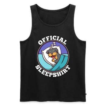 Official sleepshirt Rottweiler - Männer Premium Bio Tank Top - Schwarz - Vorne - Michal (187cm)