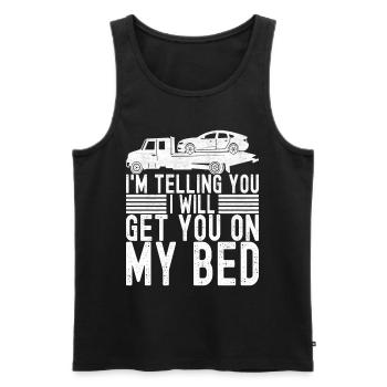 Abschleppwagen Abschleppdienst - Männer Premium Bio Tank Top - Schwarz - Vorne - AI Model Male 178 light (178cm)