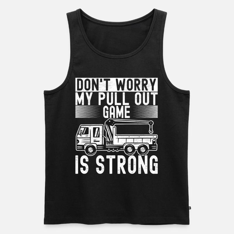 Abschleppwagen Abschleppdienst - Männer Premium Bio Tank Top - Schwarz