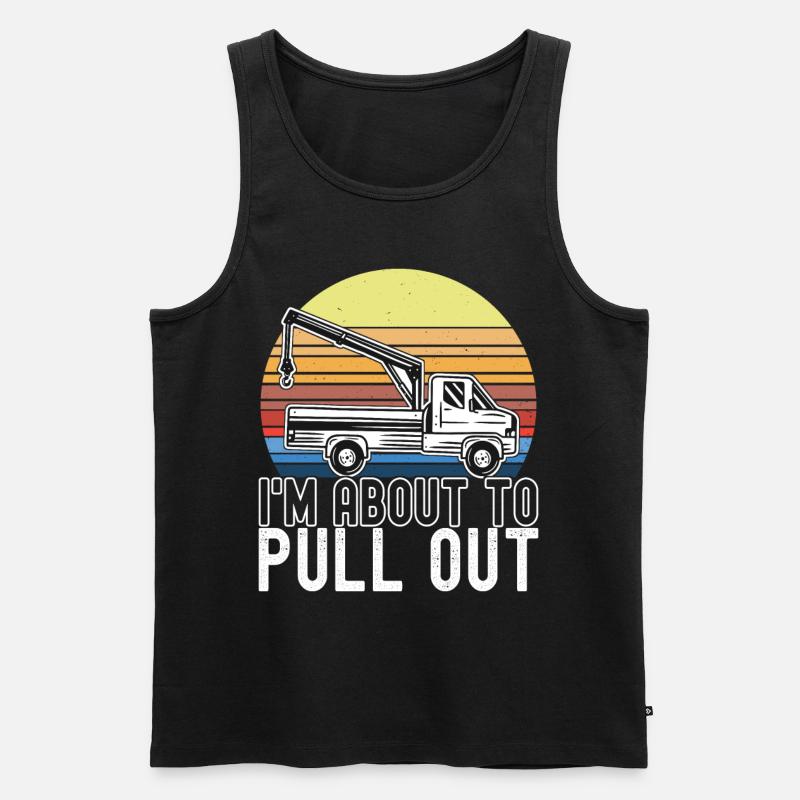 Abschleppwagen Abschleppdienst - Männer Premium Bio Tank Top - Schwarz