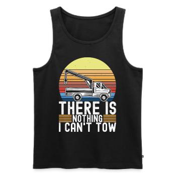 Abschleppwagen Abschleppdienst - Männer Premium Bio Tank Top - Schwarz - Vorne - AI Model Male 178 light (178cm)