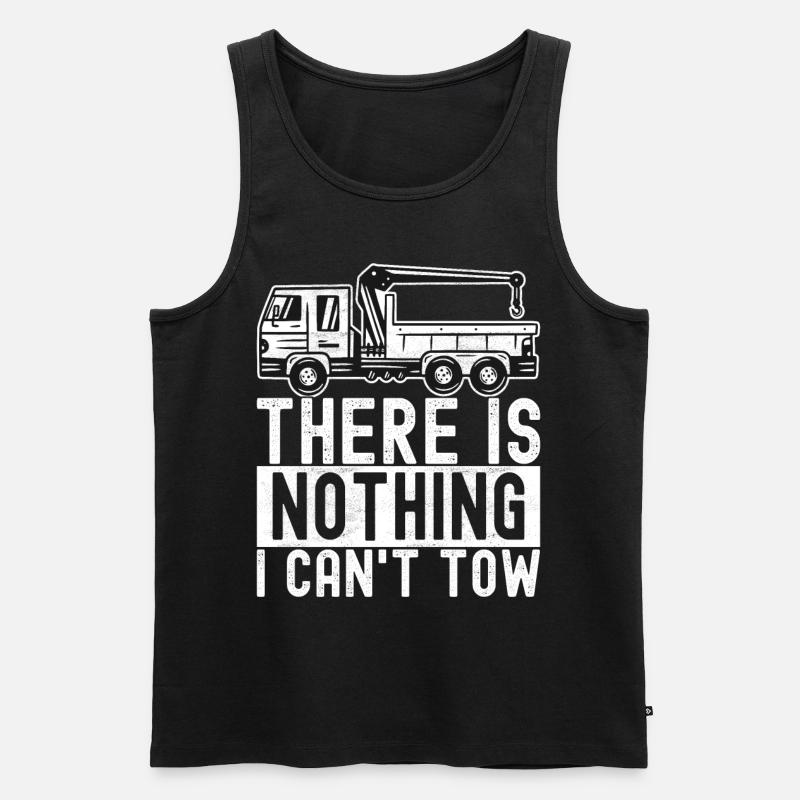 Abschleppwagen Abschleppdienst - Männer Premium Bio Tank Top - Schwarz