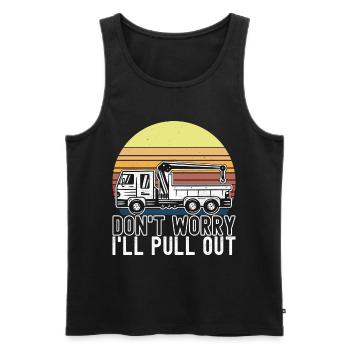 Abschleppwagen Abschleppdienst - Männer Premium Bio Tank Top - Schwarz - Vorne - AI Model Male 178 light (178cm)
