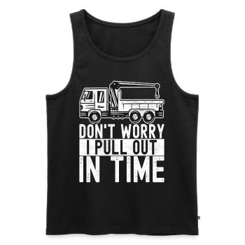 Abschleppwagen Abschleppdienst - Männer Premium Bio Tank Top - Schwarz - Vorne - AI Model Male 178 light (178cm)