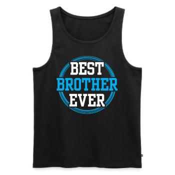 Bester Bruder Aller Zeiten Team Brüder Freund - Männer Premium Bio Tank Top - Schwarz - Vorne - AI Model Male 178 light (178cm)