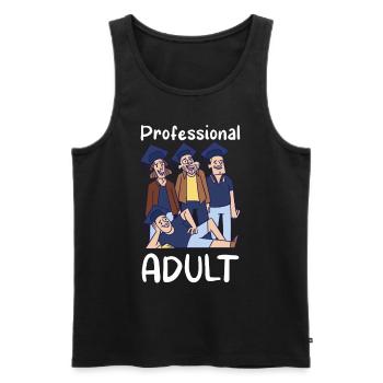 Diplômé professionnel adulte diplômé - Débardeur bio Premium Homme - noir - Devant - Michal (187cm)
