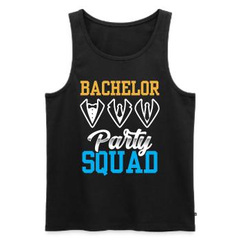 Junggesellenabschied Squad Braut Junggeselle - Männer Premium Bio Tank Top - Schwarz - Vorne - AI Model Male 178 light (178cm)