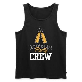 Bachelor Party Team Bachelor - Men's Premium Organic Tank Top - black - Front - AI Model Male 178 light (178cm)