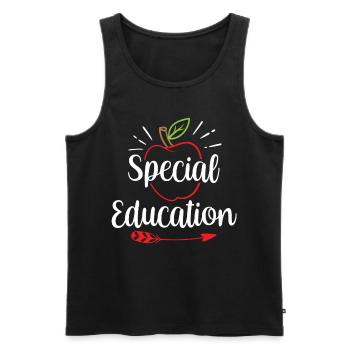 Sonderpädagogik Beruf Lehrer Sonderpädagoge - Männer Premium Bio Tank Top - Schwarz - Vorne - AI Model Male 178 light (178cm)