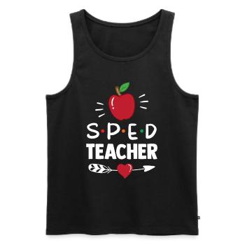 Lehrer Für Sonderpädagogik Sonderpädagoge Beruf - Männer Premium Bio Tank Top - Schwarz - Vorne - AI Model Male 178 light (178cm)