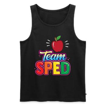 Team Sonderpädagogik Lehrer Beruf Sonderpädagoge - Männer Premium Bio Tank Top - Schwarz - Vorne - AI Model Male 178 light (178cm)