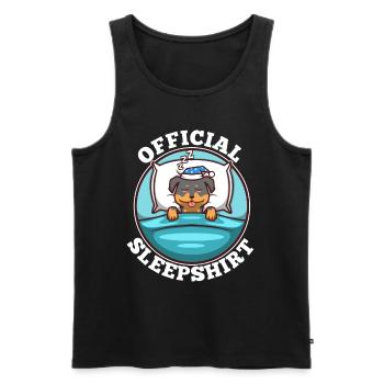 Official sleepshirt Rottweiler - Männer Premium Bio Tank Top - Schwarz - Vorne - Michal (187cm)