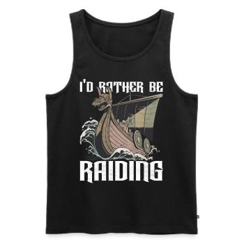 Mythologie nordique des Vikings - Débardeur bio Premium Homme - noir - Devant - AI Model Male 178 light (178cm)
