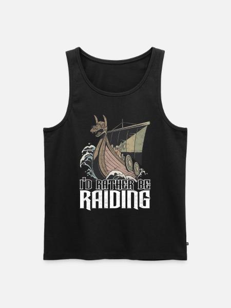 Vikings Norse mythology - Men's Premium Organic Tank Top - black