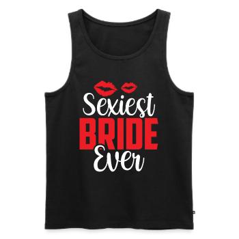 La mariée la plus sexy jamais épousée des mariées - Débardeur bio Premium Homme - noir - Devant - Michal (187cm)