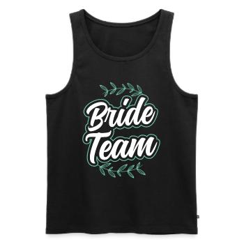 Team Braut Hochzeit Bräute Heiraten Party - Männer Premium Bio Tank Top - Schwarz - Vorne - Michal (187cm)