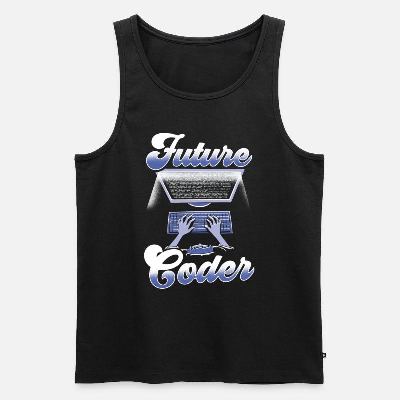 Zukünftiger Coder Code Programmierer Coding - Männer Premium Bio Tank Top - Schwarz
