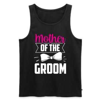Groom's Mother Wedding Groom Party - Men's Premium Organic Tank Top - black - Front - Michal (187cm)