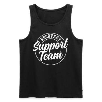 Team Zur Unterstützung Der Genesung Erholung - Männer Premium Bio Tank Top - Schwarz - Vorne - AI Model Male 178 light (178cm)