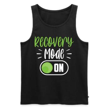 Mode de récupération Un patient survivant en rétablissement - Débardeur bio Premium Homme - noir - Devant - Michal (187cm)