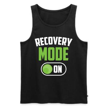 Mode de récupération Un patient survivant Rétablissement - Débardeur bio Premium Homme - noir - Devant - Michal (187cm)
