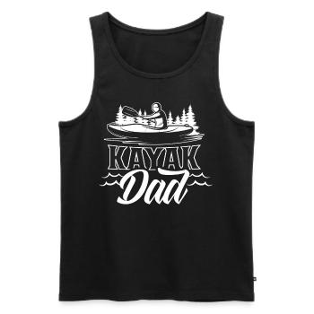 Kayak Father Hobby Kayaker Kayaking - Men's Premium Organic Tank Top - black - Front - Michal (187cm)