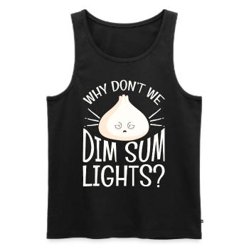 Why Dont We Dim Sum Lights - Men's Premium Organic Tank Top - black - Front - AI Model Male 178 light (178cm)